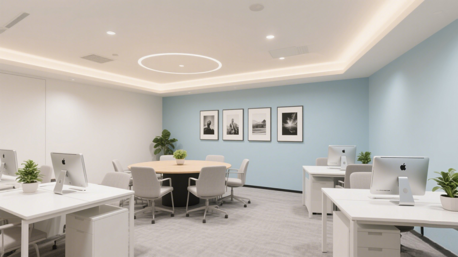 舒緩壓力的中性色調辦公設計：打造高效與寧靜的工作空間