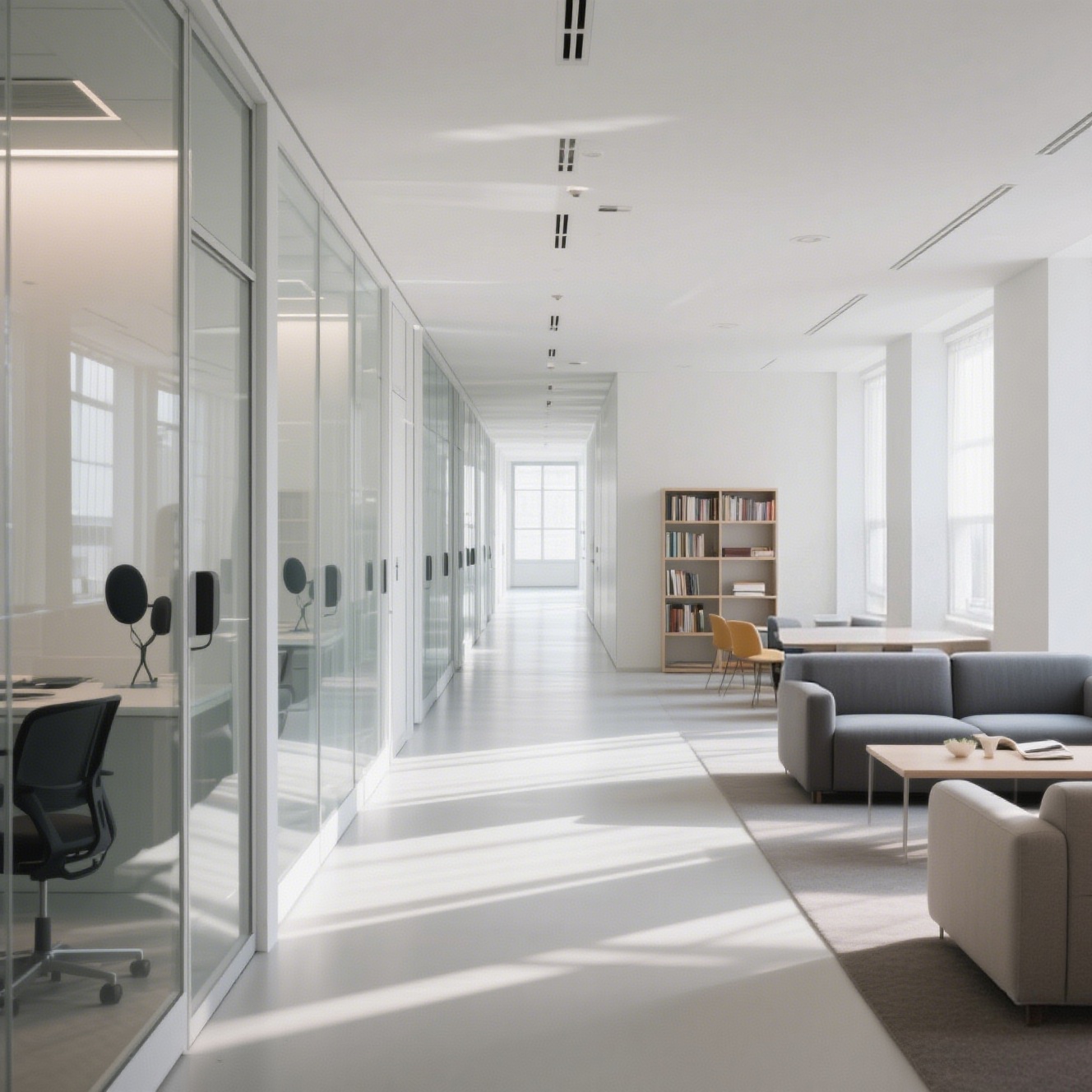 減壓辦公：自然光、靜音艙與休閑區的科學布局
